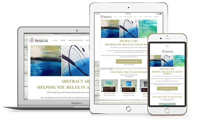 Ipad and Iphone with examples of mobile websites