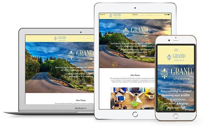 Ipad and Iphone with examples of mobile websites