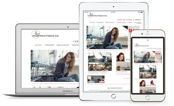 Ipad and Iphone with examples of mobile websites