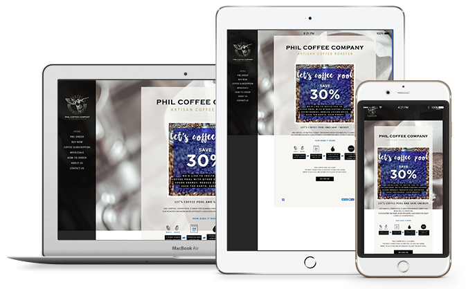 Ipad and Iphone with examples of mobile websites