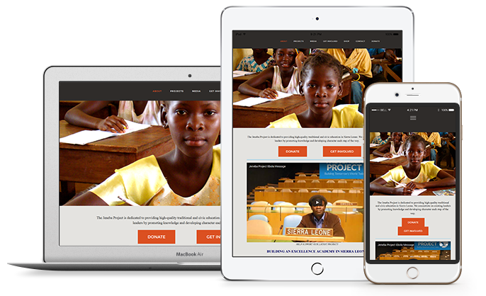 Ipad and Iphone with examples of mobile websites